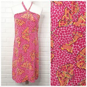 Lilly Pulitzer Pink Sands Cha Cha Halter Dress